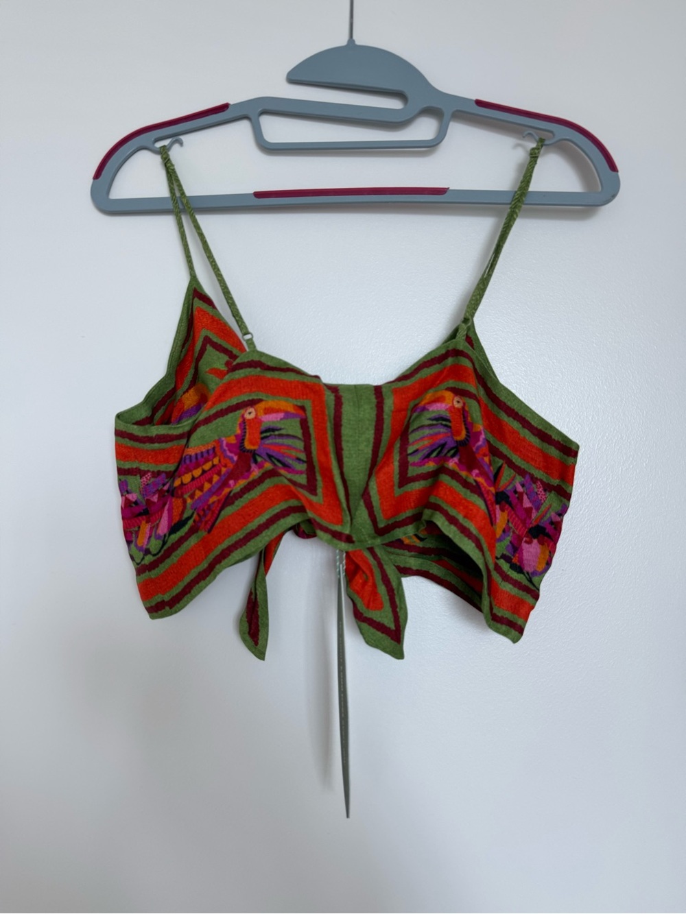 FARM Rio Toucan Scarf Crop Top and Midi Skirt matching set - Picture 5 of 14